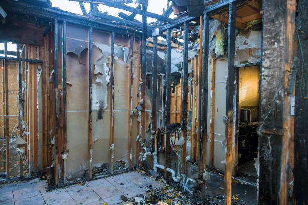 Professional Fire Damage Removal technician working in Ijamsville, MD